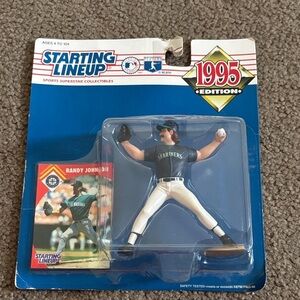 1995 Edition Baseball Figure - Green and White Randy Johnson